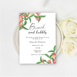 Invitación Ducha de brunch y burbuja de novia