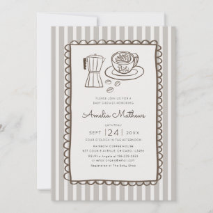 Invitación Ducha de Café Bebe Caprichoso