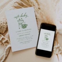 Ducha de Café para Bebe | El bebé verde y azul est