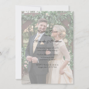 Invitación Ducha de casamiento con mantequilla-rosa amarillo