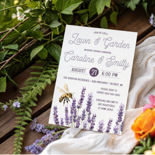 Invitación Ducha de casamiento de jardín y jardín, ducha de n