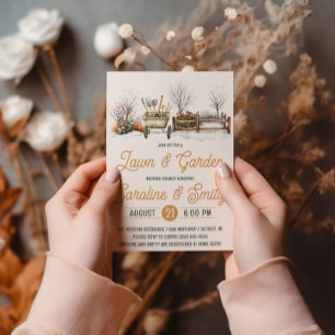 Invitación Ducha de casamiento de jardín y jardín, ducha de n