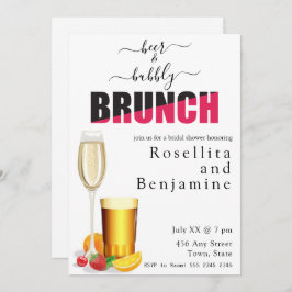 Invitación Ducha de cervecería y de brunch