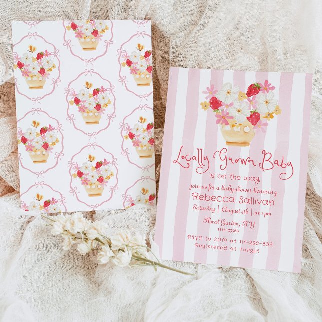 Invitación Ducha de chica Whimsical de crecimiento local (Subido por el creador)