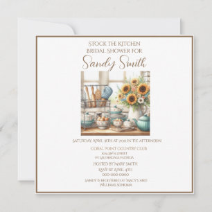 Invitación Ducha de Cocina para Novia 