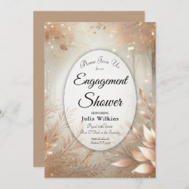 Invitación Ducha de compromiso forestal encantada con palisan