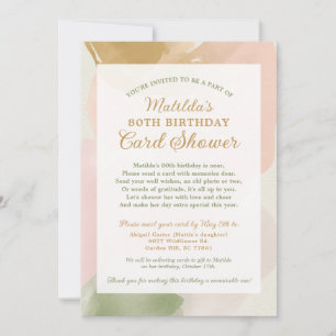 Invitación Ducha de Cumpleaños por Correo 2 Foto