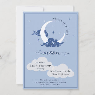 Invitación Ducha de estrellas celestes de la Marina sobre la 