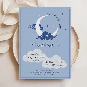 Invitación Ducha de estrellas celestes de la Marina sobre la