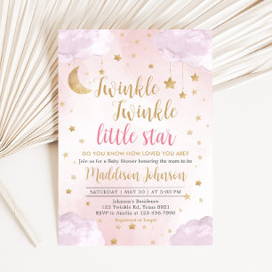 Invitación Ducha de Estrellita Brillante