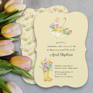 Invitación Ducha de flores de primavera para futura mamá en a