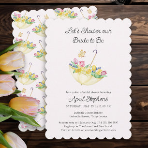 Invitación Ducha de Flores de Primavera para la Novia Desposa