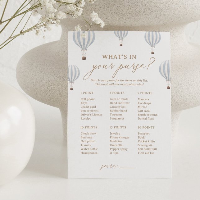 Invitación Ducha de globo de aire caliente ¿Qué hay en tu jue (Subido por el creador)