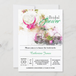 Invitación Ducha de gorra floral de verano en la Toscana