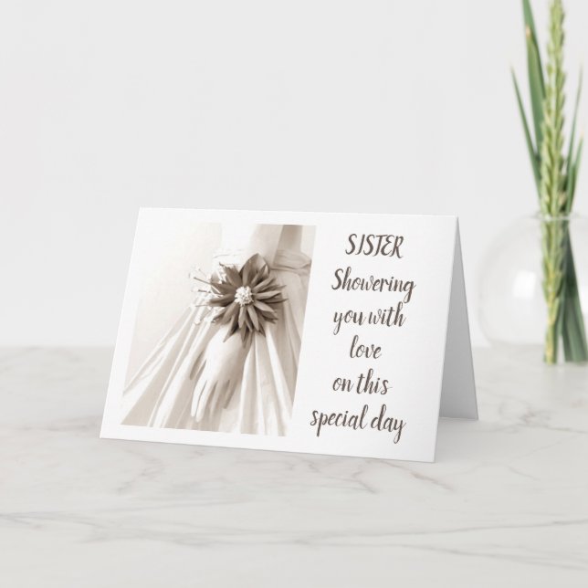 INVITACIÓN "DUCHA DE HERMANA" FELICITACIONES INVITADAS (Anverso)