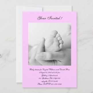 Invitación ducha de la niña