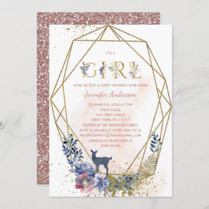 Invitación Ducha de la niña del arbolado