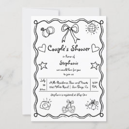 Invitación Ducha de la pareja caprichoso