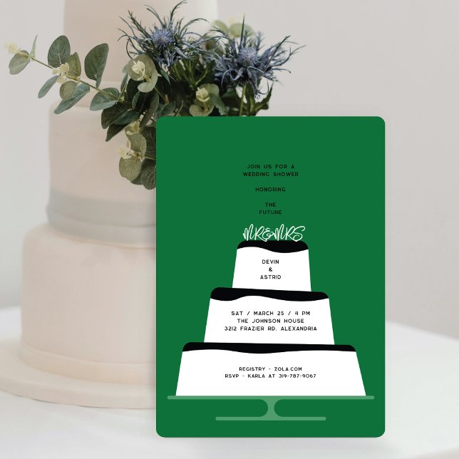 Invitación Ducha de la pareja de pasteles de Boda de hielo ne (Subido por el creador)