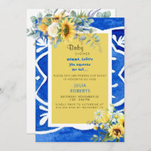 Ducha de la perspectiva del bebé de girasol medite