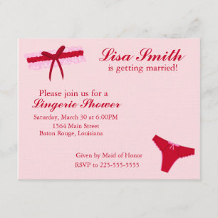 Invitación Ducha de la ropa interior