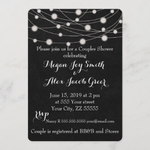 Invitación Ducha de las parejas con banderas rusas y cadenas