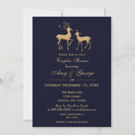 Invitación Ducha de las parejas de invierno de la Marina Buck
