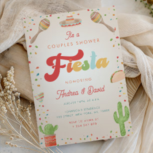Invitación Ducha de las parejas mexicanas de Fiesta Groovy 70