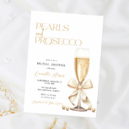 Invitación Ducha de las perlas y del prosecco
