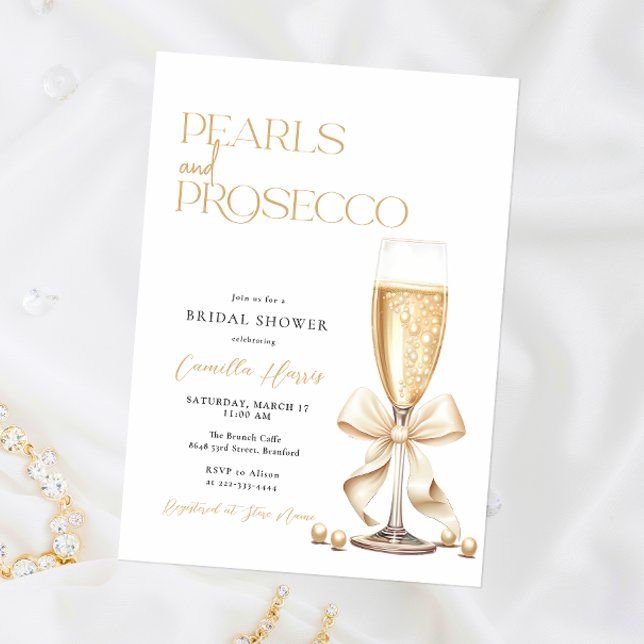 Invitación Ducha de las perlas y del prosecco (Subido por el creador)