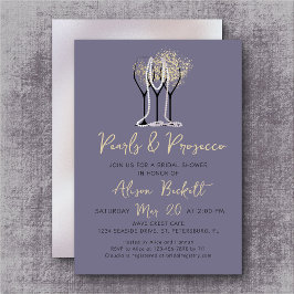 Invitación Ducha de las perlas y del prosecco