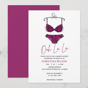 Invitación Ducha de lencería