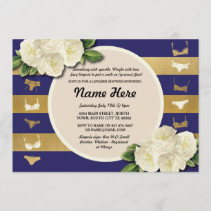 Invitación Ducha de lencería invita a fiesta de novias de fra