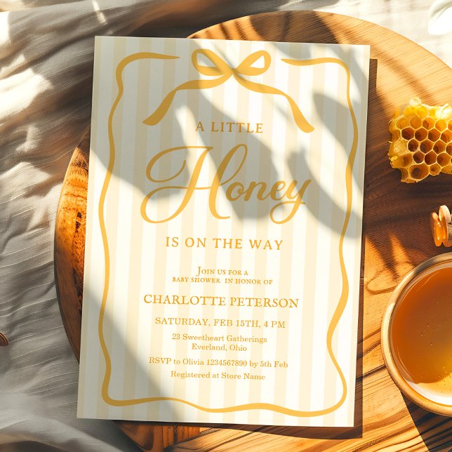 Invitación Ducha de Little Honey Baby (Subido por el creador)