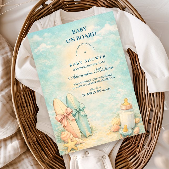 Invitación Ducha de Little Surfer Baby (Subido por el creador)