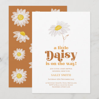 Invitación Ducha de Margarita para Bebe