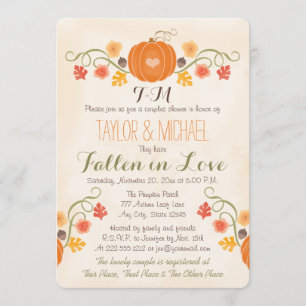 Invitación Ducha de matrimonio de parejas de la piel de calab