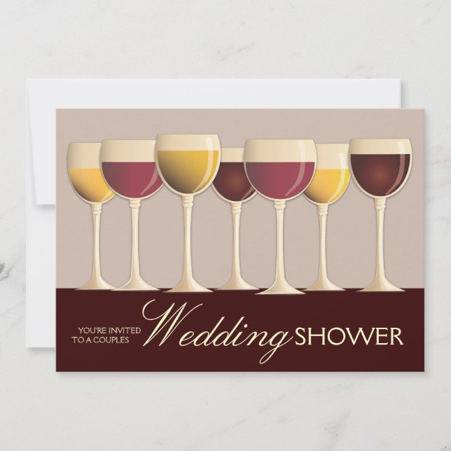 Invitación Ducha de matrimonio para parejas de selección de c (Anverso)