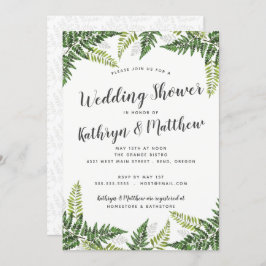 Invitación Ducha de matrimonio para parejas tropicales de Fer