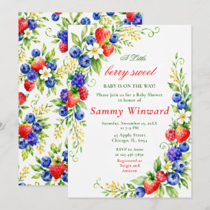 Invitación Ducha de Mezcla de Frutas para el Bebe