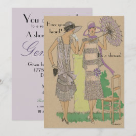 Invitación Ducha de moda parisina primavera