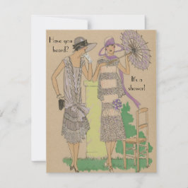 Invitación Ducha de moda parisina primavera