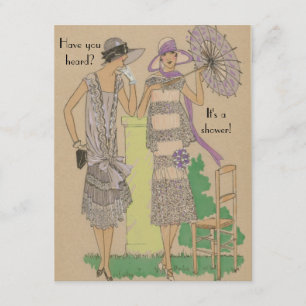 Invitación Ducha de moda parisina primavera