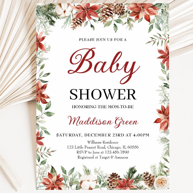 Invitación Ducha de Navidad para Bebé (Subido por el creador)