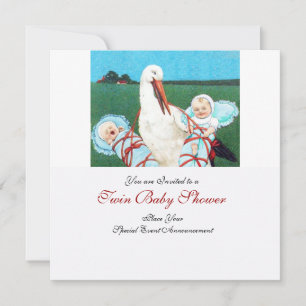 Invitación DUCHA DE NIÑO DE BEBÉS STORIN, azul verde azulado