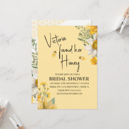 Invitación Ducha de Novia Abeja de Miel Simple Ella Ha Encont