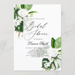 Invitación Ducha de novia acuarela moderna