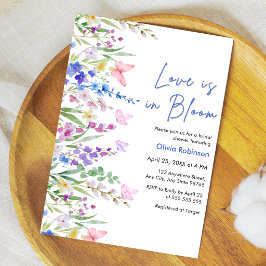 Invitación Ducha de Novia Amor Floral de Primavera en Flor 