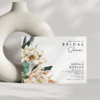 Ducha de novia blanca floral
