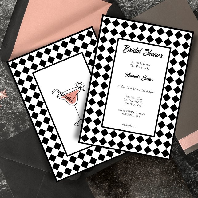 Invitación Ducha de novia blanca simple y moderna (Subido por el creador)